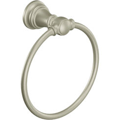 Click here to see Moen YB8486BN Moen YB8486BN Weymouth Towel Ring in Brushed Nickel