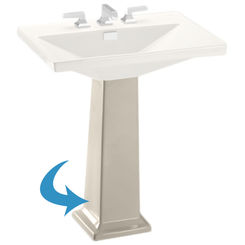 Click here to see Toto PT930#12 TOTO PT930#12 Lloyd Sink Pedestal Only - Sedona Beige