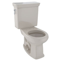 Click here to see Toto CST423EF#03 TOTO Eco Promenade Two-Piece Round 1.28 GPF Universal Height Toilet, Bone - CST423EF#03