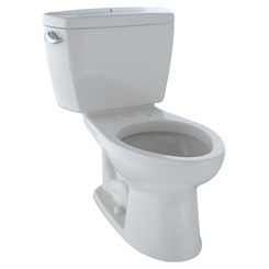 Click here to see Toto CST744SGDB#01 TOTO Drake Two-Piece Elongated 1.6 GPF Toilet with CeFiONtect and Insulated Tank with Bolt Down Lid, Cotton White - CST744SGDB#01