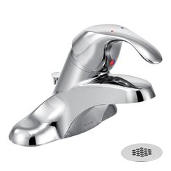 Click here to see Moen 8434 Moen 8434 M-Bition One-Handle Centerset Lavatory Faucet w/ Grid Drain, 1/2