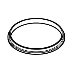 Click here to see Pfister 970-017C Pfister 970-017C 49 Series Replacement Escutcheon Gasket, Gray