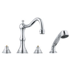 Click here to see Grohe 25080000 Grohe 25080000 Bridgefors Roman Bathtub Faucet, Starlight Chrome