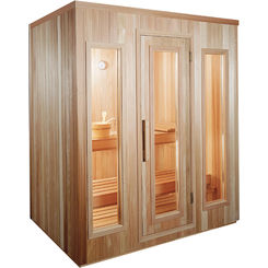 Click here to see Thermasol TMS68BIC ThermaSol TMS68BIC 6x8 Modular Traditional Sauna Room, 8.0kW