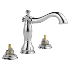 Click here to see Delta 3597LF-MPU-LHP Delta 3597LF-MPU-LHP Cassidy Two-Handle Widespread Bath Faucet - Less Handles, Chrome