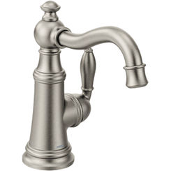 Click here to see Moen S62101SRS Moen S62101SRS Weymouth Spot Resist Stainless Single-Handle Bar Faucet