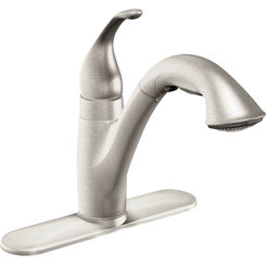 Click here to see Moen 7545SRS Moen 7545SRS Camerist Spot Resist Stainless One-Handle Low Arc Kitchen Faucet