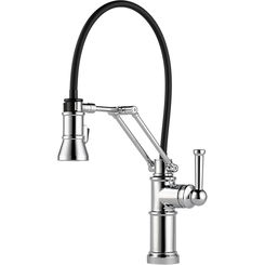 Click here to see Brizo 63225LF-PC Brizo 63225LF-PC Chrome Single Handle Articulating Arm Kitchen Faucet