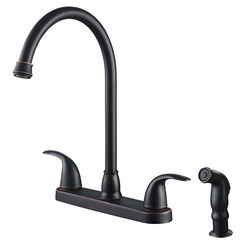 Click here to see Ultra Faucets UF21045 Ultra Faucets UF21045 Oil-Rubbed Bronze Vantage Two Handle Kitchen Faucet W/ Spray