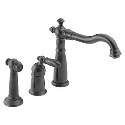 Click here to see Delta 155-RB-DST Delta 155-RB-DST Victorian 1-Handle Kitchen Faucet w/ Side Sprayer: Venetian Bronze