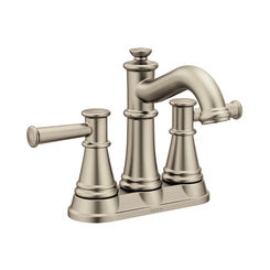 Click here to see Moen 6401BN Moen 6401BN Brushed Nickel Belfield Two-Handle Lavatory Faucet