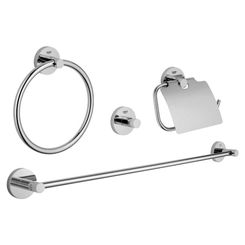 Click here to see Grohe 40776001 Grohe 40776001 Essentials Master Bathroom Accessory Kit, Starlight Chrome