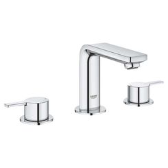 Click here to see Grohe 2057800A Grohe 2057800A Lineare Medium Widespread Bathroom Faucet, StarLight Chrome
