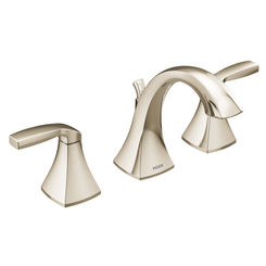 Click here to see Moen T6905NL Moen T6905NL Voss Two-Handle High Arc Bathroom Faucet, Polished Nickel