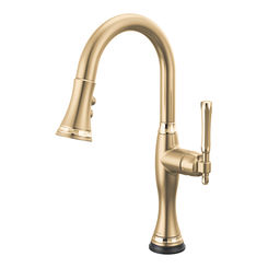 Click here to see Brizo 64958LF-GLPG Brizo 64958LF-GLPG Tulham Single-Handle, SmartTouch Pulldown Bar Faucet - Luxe Gold/Polished Gold