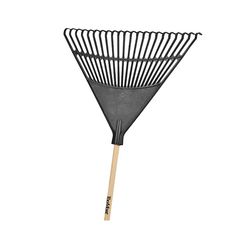 Click here to see Toolbasix 30992 EP22OR ToolBasix 30992 EP22OR Lawn/Leaf Rake 22 in L Head, 22 Tine, 48 in Handle