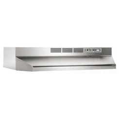 Click here to see Broan 414204 BROAN-NUTONE 414204 42 STAINLESS STEEL UNDER CABINET HOOD NON-DUCTED
