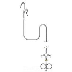 Click here to see T&S Brass B-0300-102A T&S Brass B-0300-102A Double Pantry Faucet
