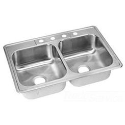 Click here to see Dayton DPM233224 Dayton DPM233224 Stainless Steel Top Mount Double  Bowl Premium Sink