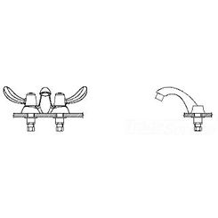 Click here to see Delta 21C132-WW Delta 21C132-WW Tech 2-Handle Cast Centerset Lavatory Faucet, Hooded Blade, No Pop-Up Hole, VR Aerator, Chrome