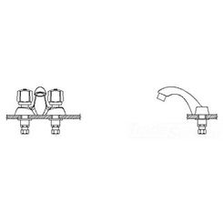 Click here to see Delta 21C141 Delta 21C141 Tech 2-Handle Cast Centerset Lavatory Faucet, 5-Fluted, No Pop-Up Hole, Standard Aerator, Chrome