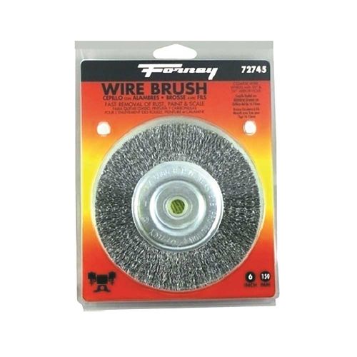 Crimped Wire Wheel Brush 6" Forney 72745 for sale online 