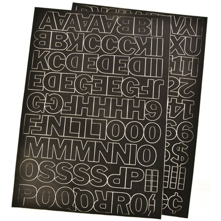 HY-KOPRODUCTS 30033 Hy-Ko Products 30033 Die-Cut Number and Letter Set, Black