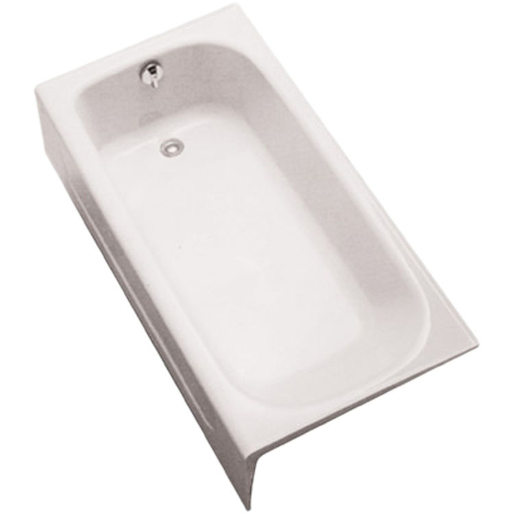 Toto FBY1515LP#01 Toto FBY1515LP Cotton White Enameled Cast Iron Bathtub