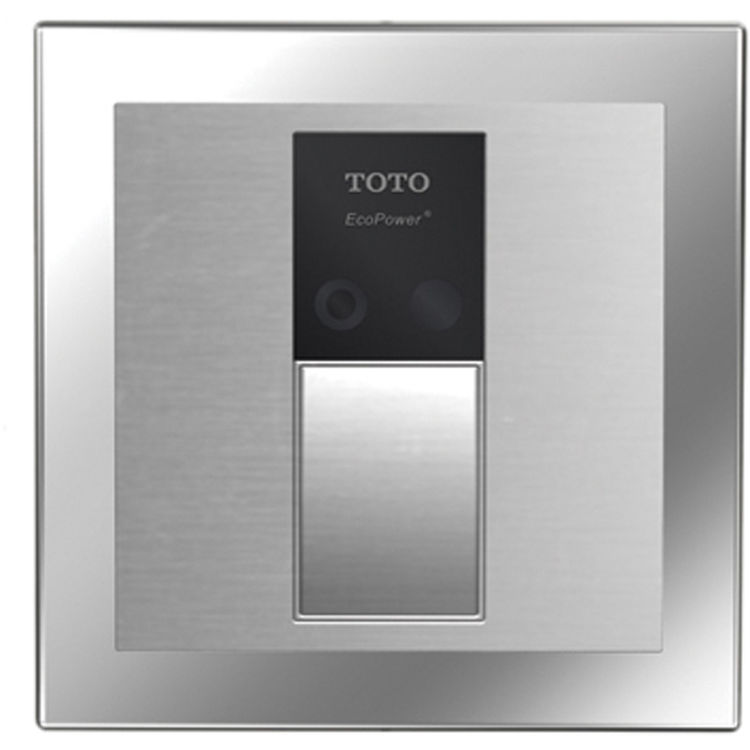 Toto TEU3LN21#SS Toto TEU3LN21 Stainless Steel HEU Sensor Urinal Flush, 4x4