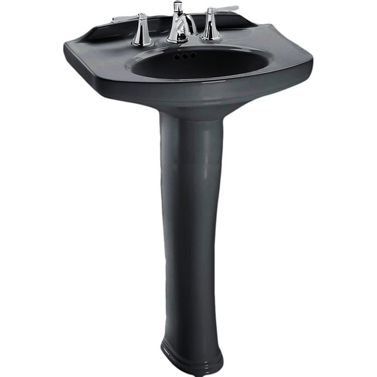 Toto Lpt642 8 51 Dartmouth 25 X 18 Ebony Pedestal Lavatory Sink