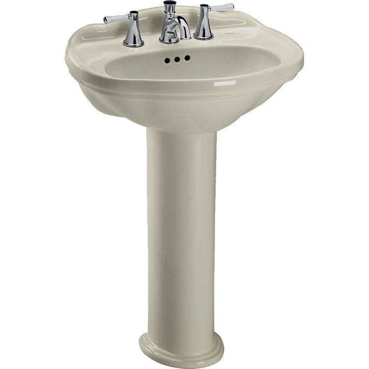 Toto Lpt754 8 03 Whitney 25 X 19 Bone Pedestal Lavatory Sink