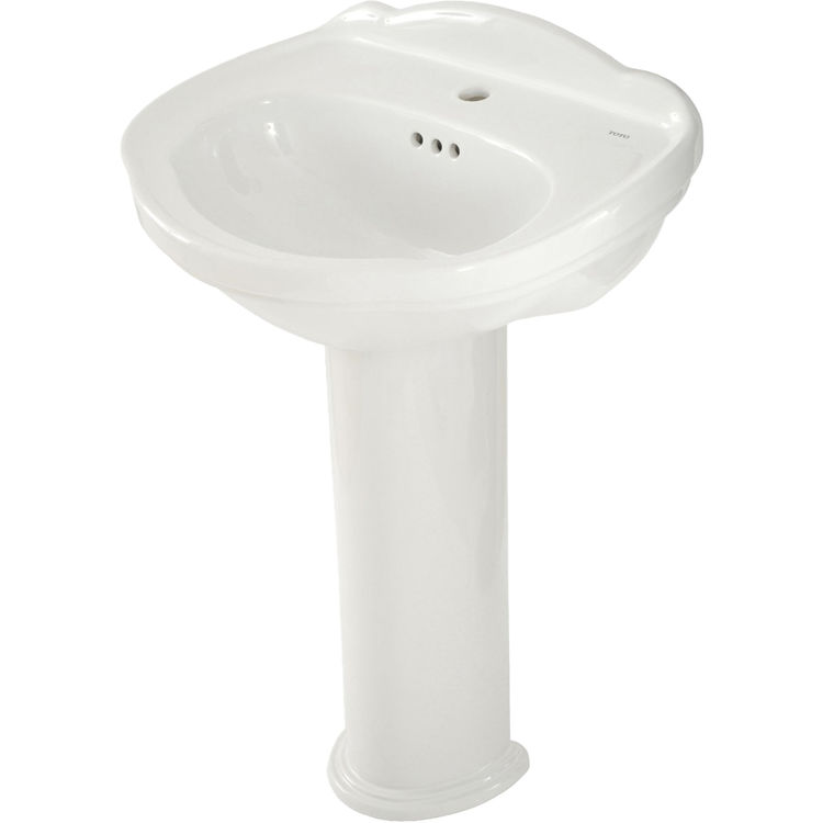 Toto LT754.8#11 TOTO LT754.8#11 Colonial White Whitney Pedestal Lavatory, Sink Only