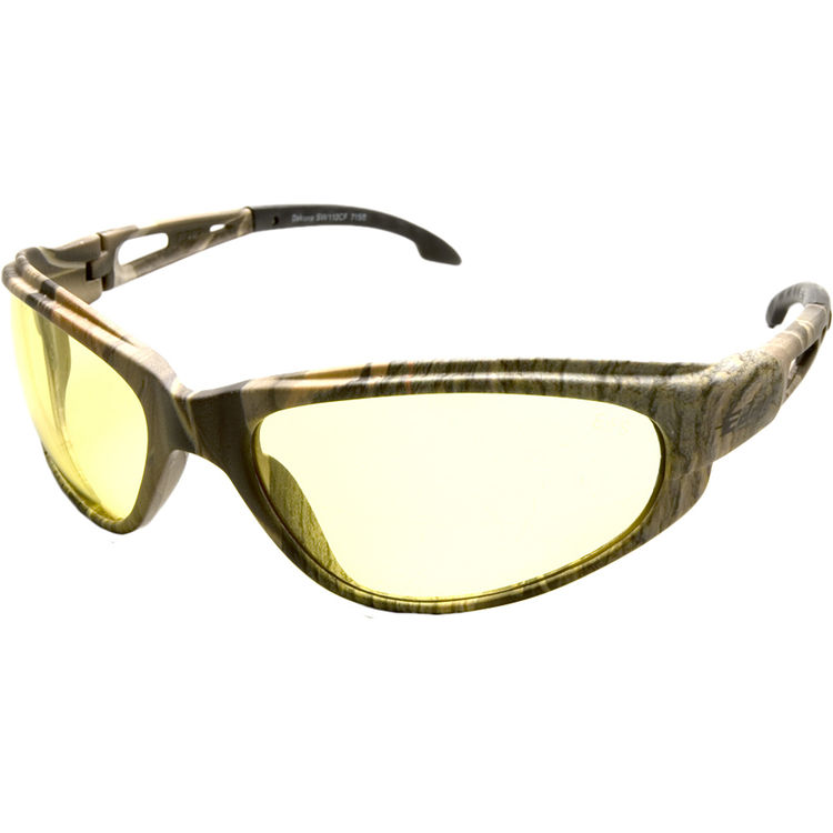 Camo Frame Yellow Lens Edge Eyewear SW112CF Dakura Safety Glasses 