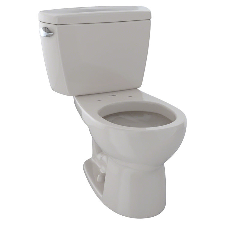View 2 of Toto CST743SD#12 TOTO Drake Two-Piece Round 1.6 GPF Toilet with Insulated Tank, Sedona Beige - CST743SD#12
