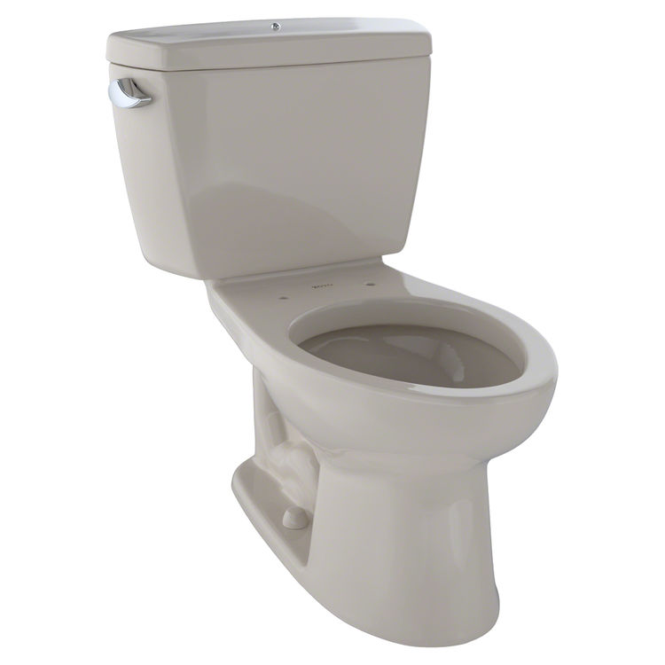 Toto CST744SLDB#03 Toto Drake Two-Piece Elongated 1.6 GPF ADA Compliant Toilet with Insulated Tank and Bolt Down Tank Lid, Bone - CST744SLDB#03
