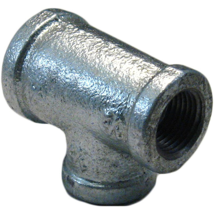 Commodity GALT341212 Galvanized Tee, 3/4 x 1/2 x 1/2 Inch