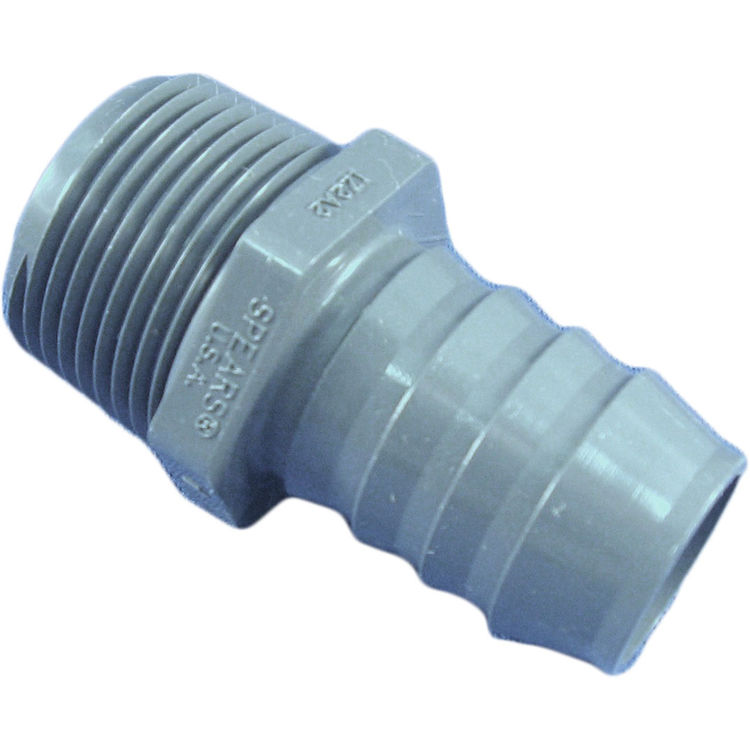 1/2" Male PVC .700" Poly Tubing Insert-5 pack 