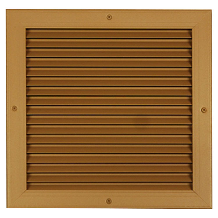 Shoemaker 4100-28X6 28X6 Driftwood Tan Transfer Door Grille with Additional Loose Frame (Aluminum) - Shoemaker 4100