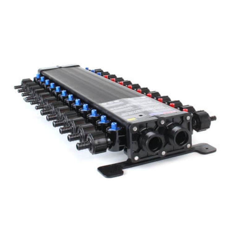Viega 50624 ManaBloc 24-Port, PEX Crimp Manifold (3/8" PEX ...