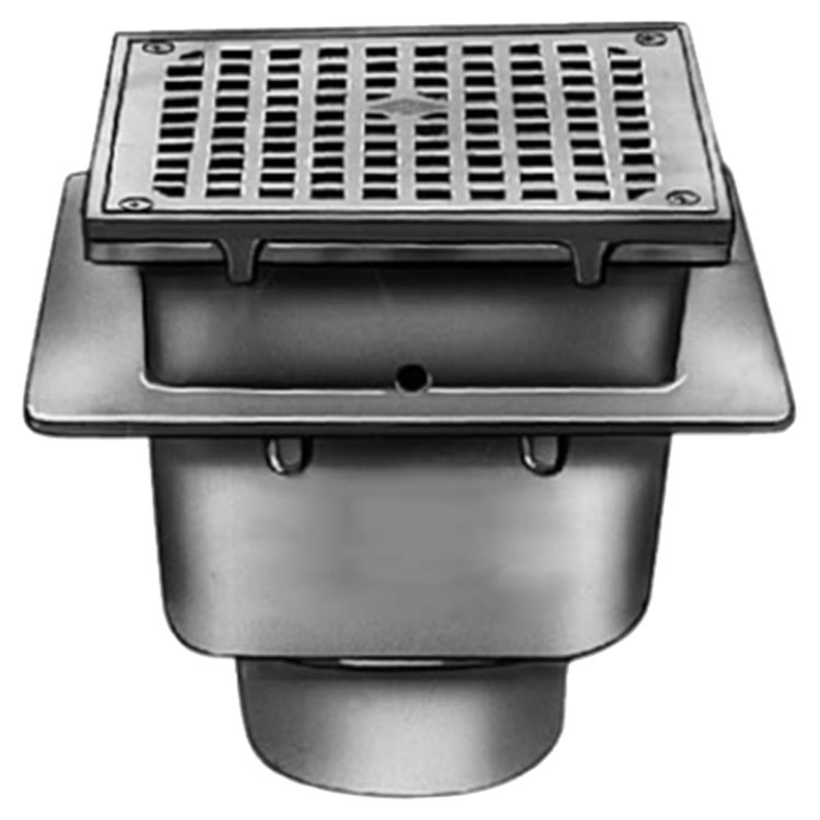 J.R. SMITH 3100 SERIES TOP NICKEL BRONZE SANITARY FLOOR DRAIN HALF