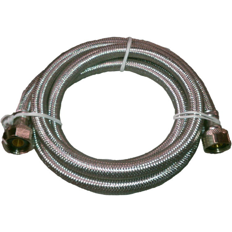 SUPB4F60 1/2"x60" STAINLESS STEEL BRAIDED FAUCET SUPPLY HOSE