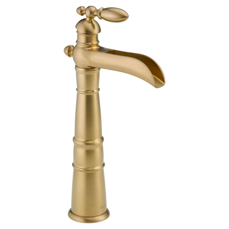 Delta 754lf Cz Vero One Handle Vessel Lavatory Faucet