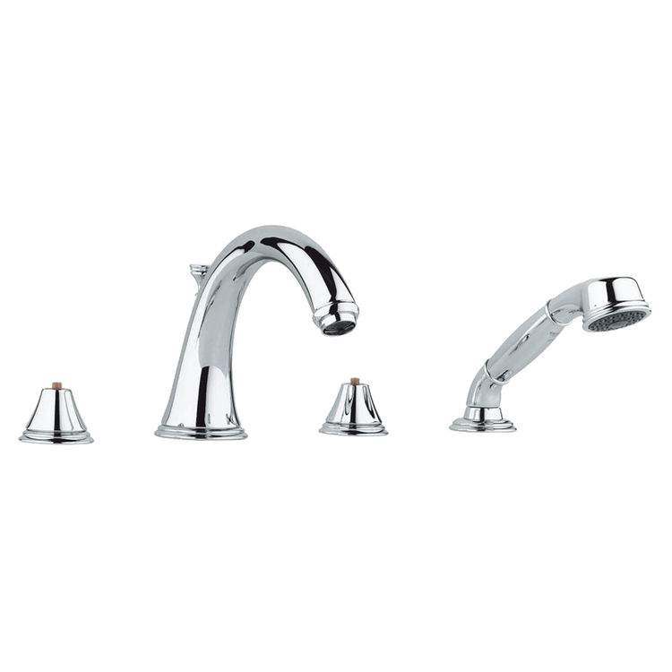 Grohe 25506000 Geneva 4 Hole Roman Bathtub Faucet Starlight Chrome