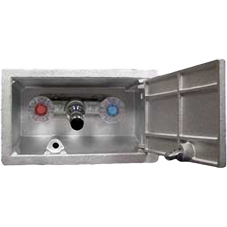 Woodford B22PX-6 Woodford B22PX-6 Hot and Cold Freezeless Chrome-Plated Box Wall Faucet