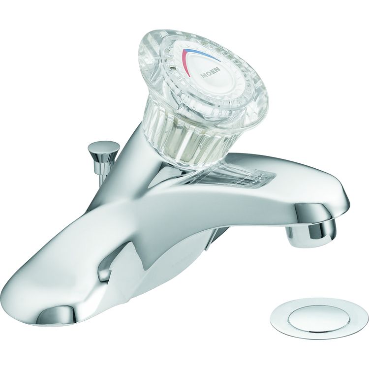 Moen 64621 Chateau OneHandle Low Arc 4Inch Centerset Bathroom Faucet