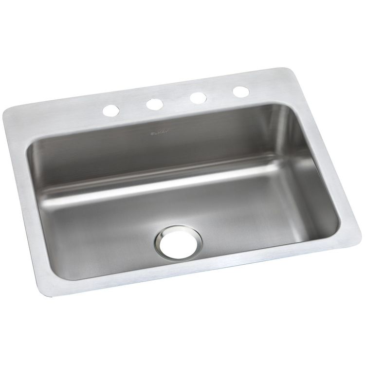 Elkay DSESR127224 Elkay DSESR127224 Dayton Stainless Steel Equal Double Bowl Drop-in Sink, Satin