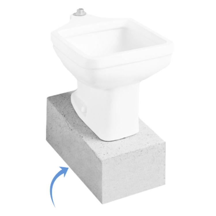 American Standard 710098 201081 Clinic Service Sink Pedestal Base