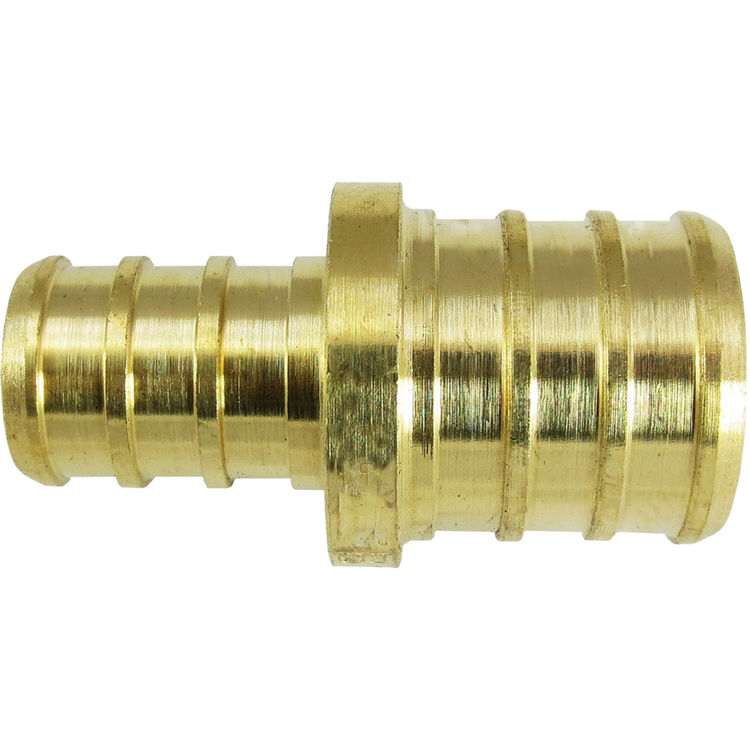   1 x 3/4 Inch PEX Bell Reducer, Brass Construction