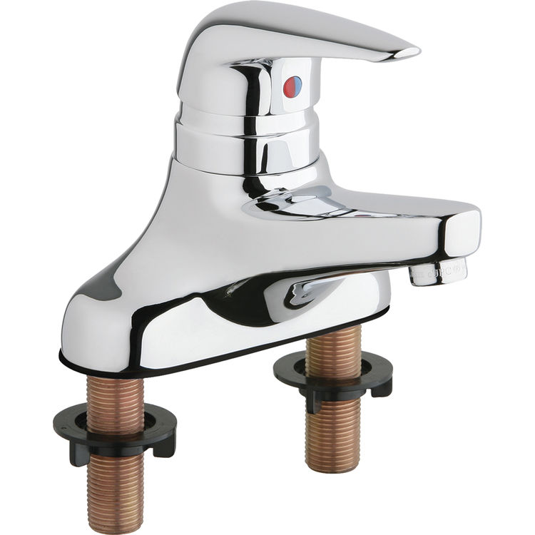 Chicago Faucets 420ABCP Single Lever Hot and Cold Water Mixing Sink Faucet