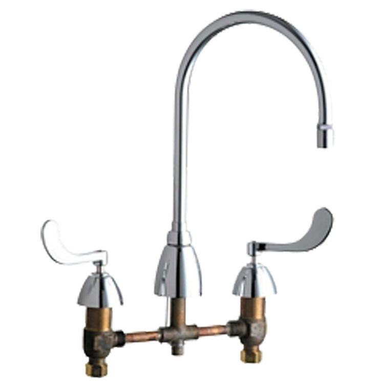 Chicago Faucets 201AGN8AE29317AB Concealed Hot and Cold Sink Faucet